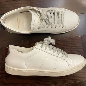 White Saint Laurent sneakers